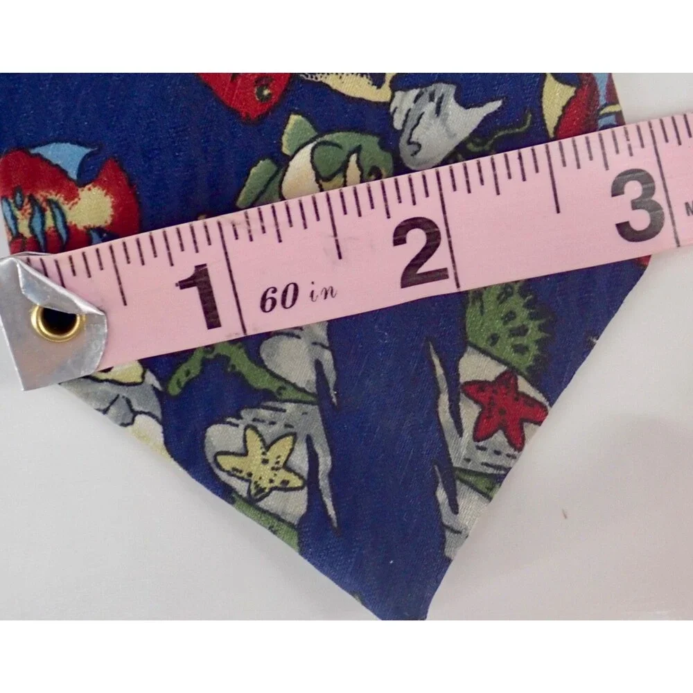 Tropical Ocean Reef Fish Blue Men's Neck Tie 53